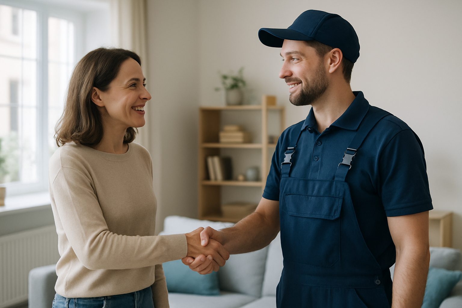 Un professionnel et son client