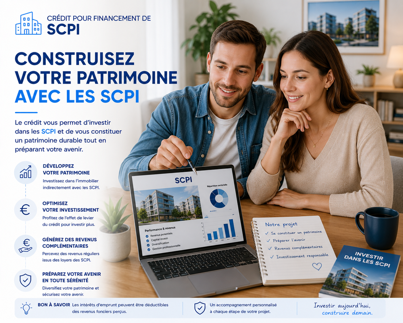 Crédit pour financement de SCPI