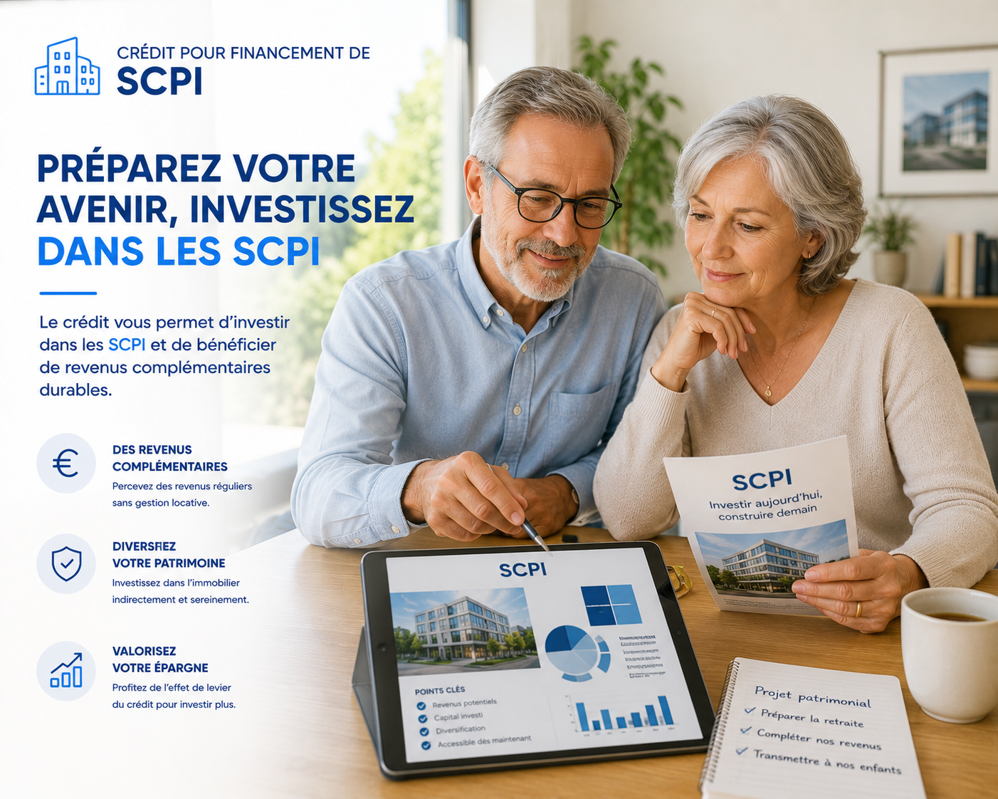 Crédit pour financement de SCPI