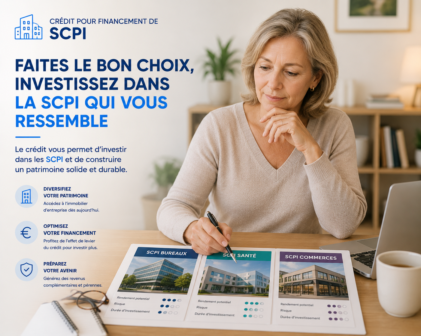 Conditions Crédit pour financement de SCPI