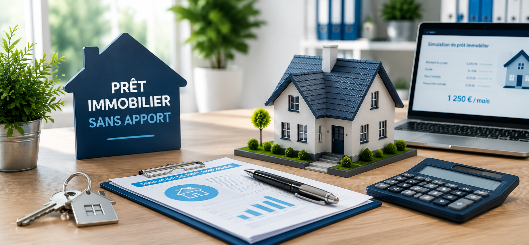 Prêt immobilier sans apport