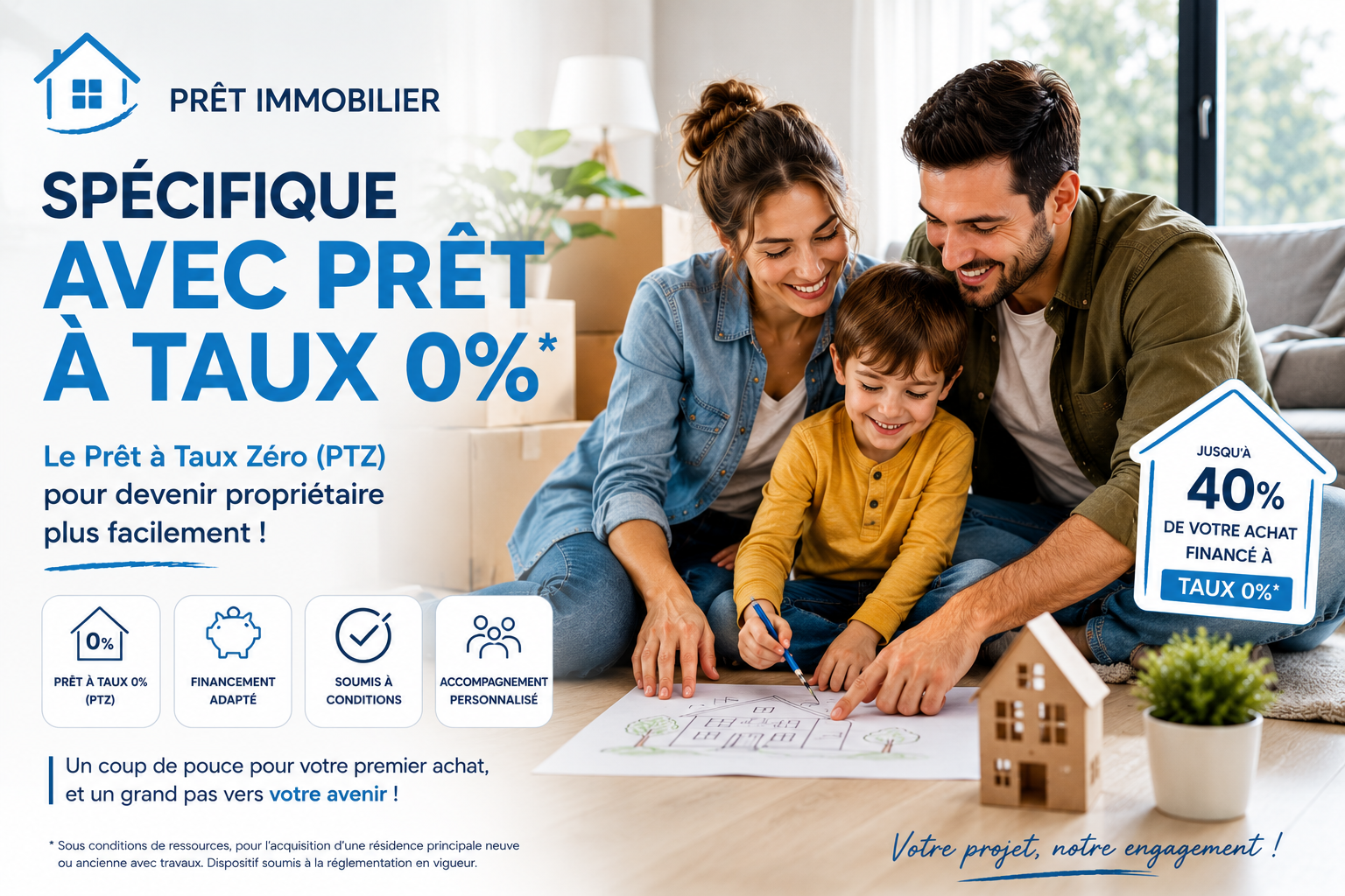 Prêt à taux zéro PTZ